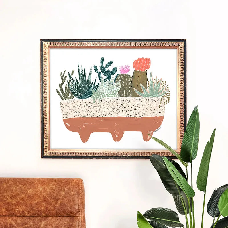 Green Botanical Leaves Canvas Wall Art Houseplants Nature Indoor Home Decor Calming Foliage And Plant Interior Poster