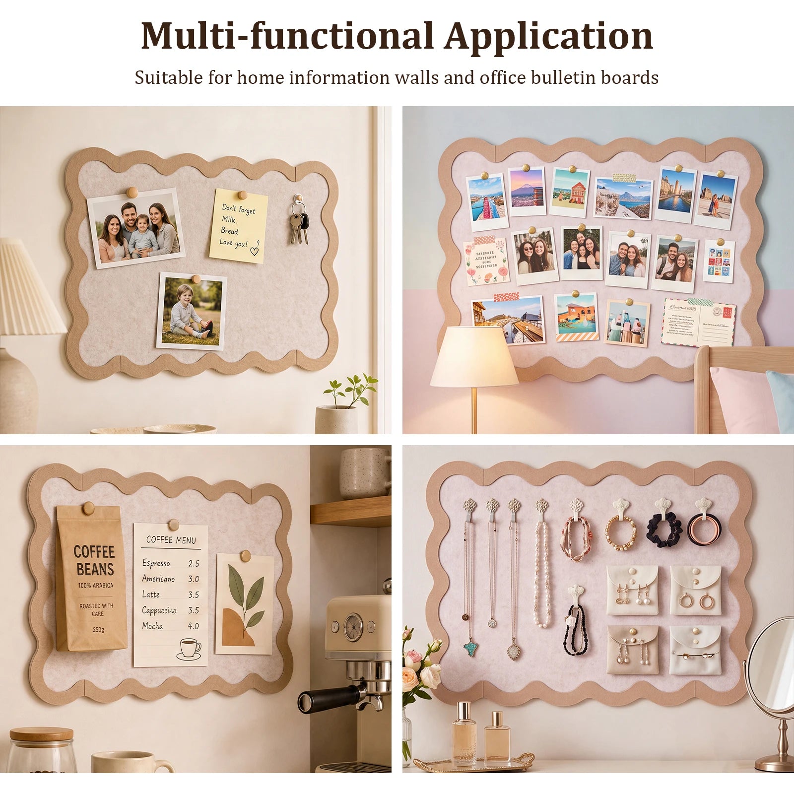 Felt Board Wall Decor Felt Cork Board No Drilling Photo Display Board Felt Notice Bulletin Board School Home Office Walls Decor