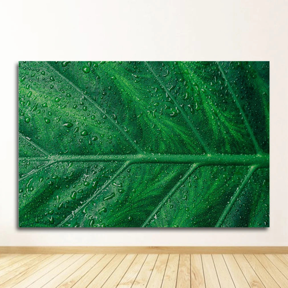 Posters And Prints Wall Pictures For Living Room Decor Green Forest Leaves Fog Mountain Quotes Art Canvas Painting Nordic