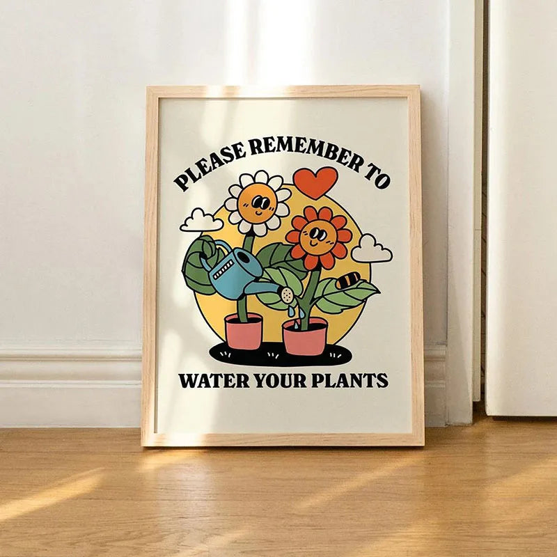 Green Botanical Leaves Canvas Wall Art Houseplants Nature Indoor Home Decor Calming Foliage And Plant Interior Poster