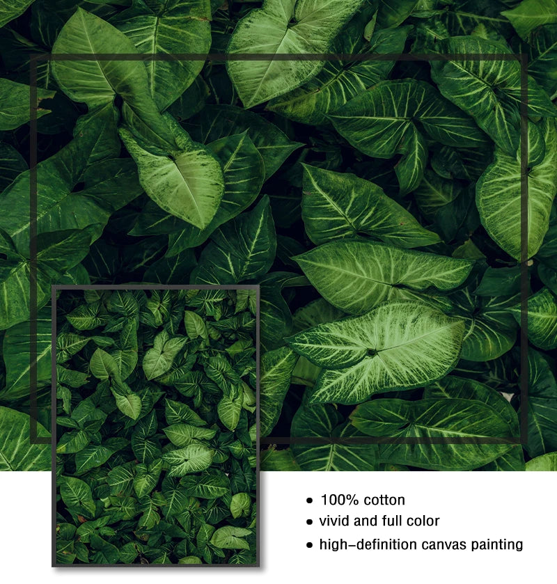 Posters And Prints Wall Pictures For Living Room Decor Green Forest Leaves Fog Mountain Quotes Art Canvas Painting Nordic