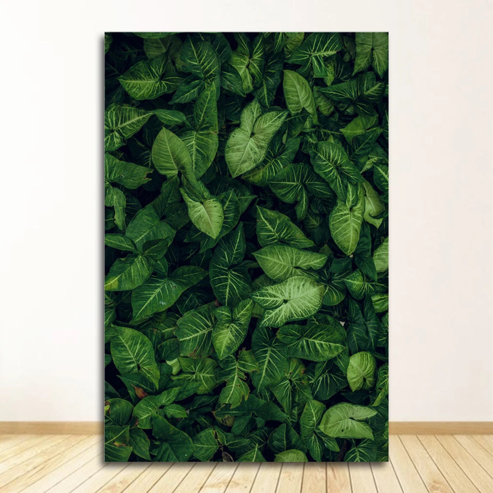 Posters And Prints Wall Pictures For Living Room Decor Green Forest Leaves Fog Mountain Quotes Art Canvas Painting Nordic